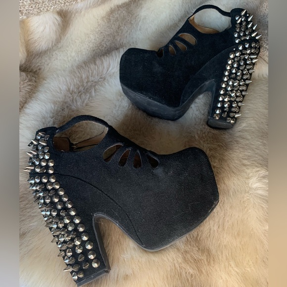 Jeffrey Campbell Studded, Suede Platform - Picture 4 of 5